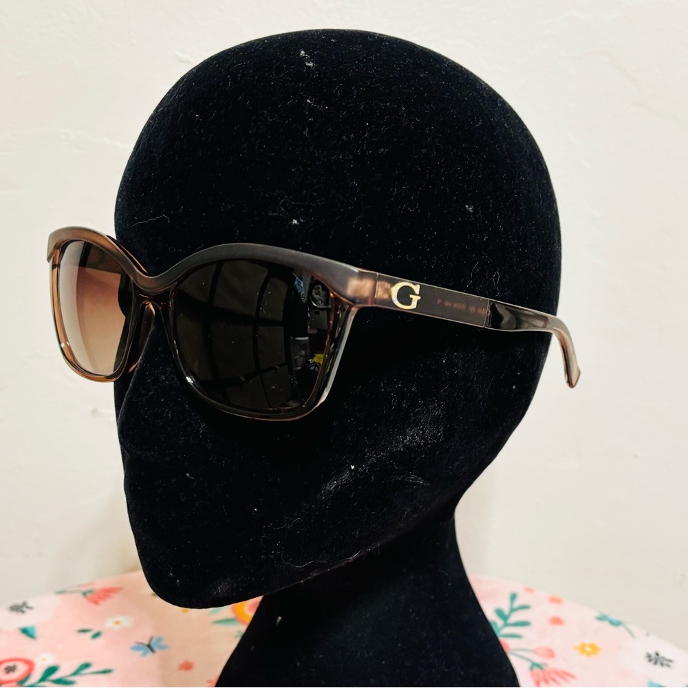 GUESS Brown Sunglasses with Gold Accent